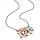 Large Elephant Pendant Fashion Necklace Gold & Multi