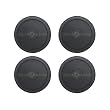 4 Black Round Air Hockey Pucks