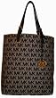Women's Michael Kors Purse Handbag Tote Beige/Black/Black