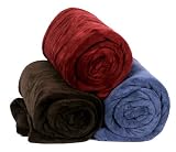 Sunbeam Ultra-Soft Microplush Warming Throw - Burgundy
