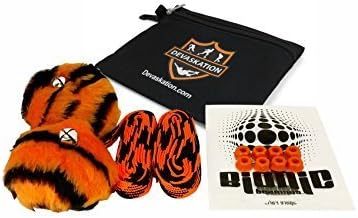 Bundle-4 Items-Orange and Black Laces, Bionic Nuts, Pom Poms, and Devaskation Tool Bag