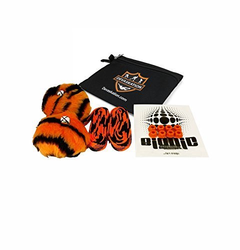 Bundle-4 Items-Orange and Black Laces, Bionic Nuts, Pom Poms, and Devaskation Tool Bag