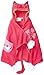Kidorable Pink Lucky Cat All-Cotton Hooded Towel for Girls w/Fun Cat Ears, Paws, Flowers