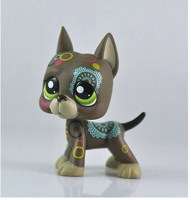 Five stars store Littlest Pet Shop Pet DOG Animal child girl boy figure loose cute + FREE GIFT