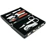 7pc Manicure Set Brief Case Clippers Tweezers Nail Care