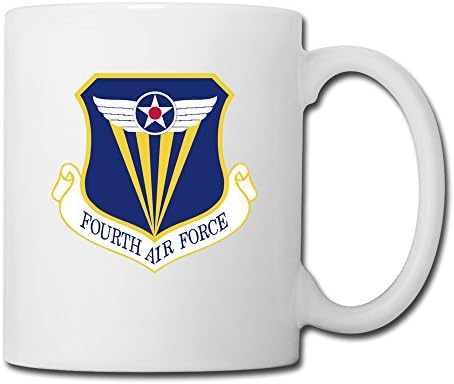 Nuodi Ge Unique Design US Fourth Air Force Insignia Coffee Mug