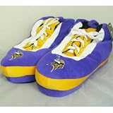 Minnesota Vikings NFL Wrapped Logo Plush Sneaker Slippers - L
