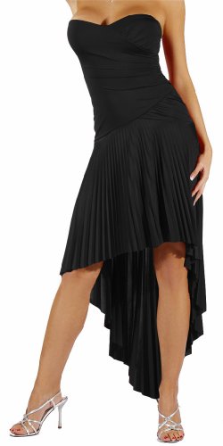 Sexy Pleated Strapless Evening Prom Party Cocktail Dress