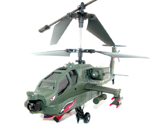 "Newest Syma S023G 3.5 CH Large Size 15"" AH-64 Apache Military Co-Axial R/C Outdoor Helicopter With Gyro" "Newest Syma S023G 3.5 CH Large Size 15"" AH-64 Apache Military Co-Axial R/C Outdoor Helicopter With Gyro"