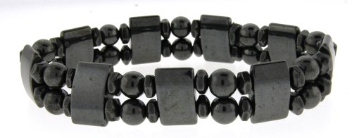Hematite Bracelet - Magnetic - Tanker with Ball and 2 Disc