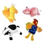 Barnyard Farm Knucklehead Finger Puppet Set of 4