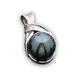 Platinum Akoya Cultured Black Pearl Pendant