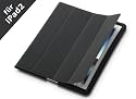 Smart Cover / case für iPad 2, Tasche mit Sleep und Wake Up Funktion, mit Schutz der Rückseite (Schwarz)