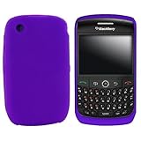 Blackberry Curve 8520 Silicone Case Rubber Skin Purple