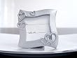 144PC CC5471 3X3 Silver Resin Place Card Frame Hearts Wedding Favors & Accessori