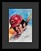 Pete Rose (Face, At Bat) Sports Gold Wood-Mounted Poster Print - 11