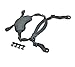 OSdream 4 Points Chin Strap with Bolts and Screws for Ordinary helmet/Suspension System Helmet Lanyard (Black)