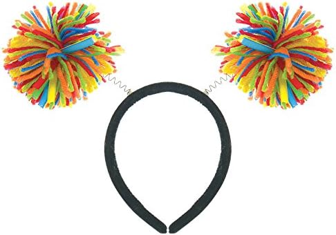 AmscanPom Pom Headbopper - 9" x 4.25" (1 Count) - Fun & Festive Headwear for Events, Celebrations & Themed Parties