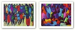 Family of Man-Marketplace Set by Jaime Olaya 28"x22" Art Print Poster