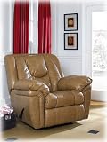 Wesley Caramel Rocker Recliner By Ashley Furniture