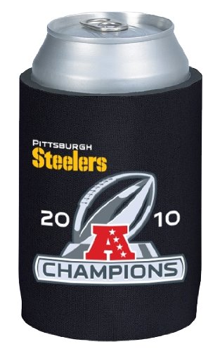 PITTSBURGH STEELERS AFC CHAMPS 2010 CAN KOOZIE COOLER