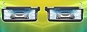 New BLACK Pair 12.2 Sunvisor Lcd Monitor with 2 Wireless Remote Controls For Use with Dvd Player