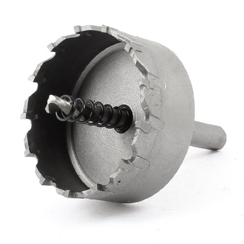 uxcell® Triangle Shank 6mm Twist Drill Bit 60mm Dia Stainless Steel Hole Saw Cutter