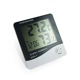 HK Digital LCD Clock Thermometer Hygrometer Humidity Temperature Meter TL-8011