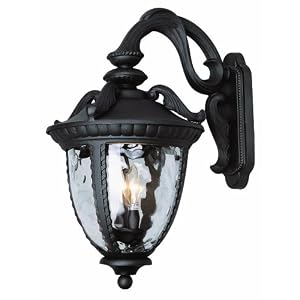 Trans Globe Lighting 5272 BK 24-Inch 2-Light Outdoor Large Wall Lantern, Black by 