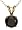 14k Yellow Gold Black Diamond Solitaire Pendant (1 cttw)