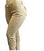 Womens Plus Size Stretchy Premium Twill Jeans Capri Pants