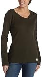 Carhartt Womens Long Sleeve V Neck T Shirt 41xIIRCPHZL. SL160 Carhartt Womens Long Sleeve V Neck T Shirt