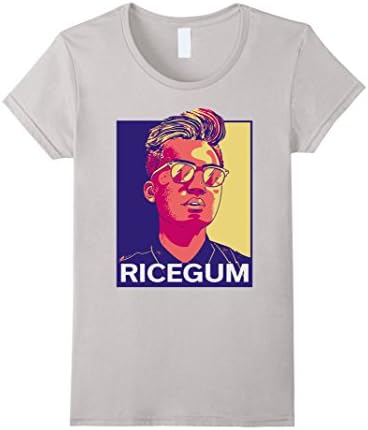 Women's Ricegum shirt for men and women - Full colors Large Silver