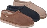 Bearpaw Men's Suede / Sheepskin Slipper - Style 400 French Moc