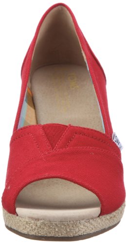 Toms Womens Wedges Red 010001B10-Red 3.5UK (5.5 US)