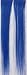 Hair Collection-12" Blue 100% Human Hair Clip in on Extensions - 1.75"widex2pcs