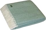 Outdoor Living : Lifestyle Fishbone Throw with Fringe - Sea Green