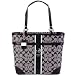 Coach Signature Heritage Stripe Bag Tote 12358 Black