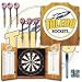 University of Toledo Dart Cabinet with Darts and Board