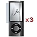 Premium Crystal Clear LCD Screen Protectors for Apple iPod Nano 5th-3 Pack