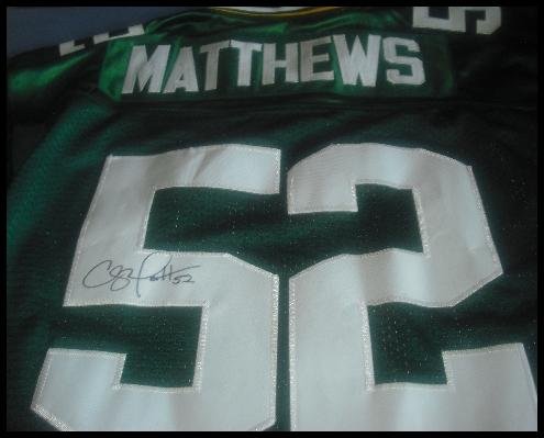 Clay Matthews Autographed Jersey - Autographed NFL Photos