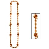 Orange / Gold / Yellow Football Helmet Beads - Single String