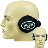 NFL New York Jets Reebok Winter Fleece Black Green Ear Warmers Wrap Grip Muffs