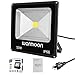 Warmoon Outdoor LED Flood Light, 50W Daylight White 6500K Waterproof IP66 Security Lights with 3-Prong US Plug