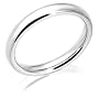 14k White Gold 3mm Comfort Fit Women's Wedding Band