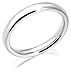 14k White Gold 3mm Comfort Fit Women's Wedding Band
