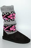 Sugar The Poncho Snowflake Sweater Boot in Black,Shoes for Women