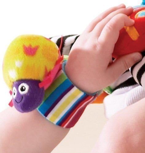 Lamaze Baby Wrist Rattle & Foot Finder Toy (Set of 4)