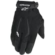 Alpinestars Pressure Air Flo Men's Textile Sports Bike Motorcycle Gloves w/ Free B&F Heart Sticker Bundle - Black