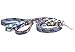 DoggyRide Fashion Dog Leash, 5-Feet by 5/8-Inch Small Hook, Mondrian, Multi